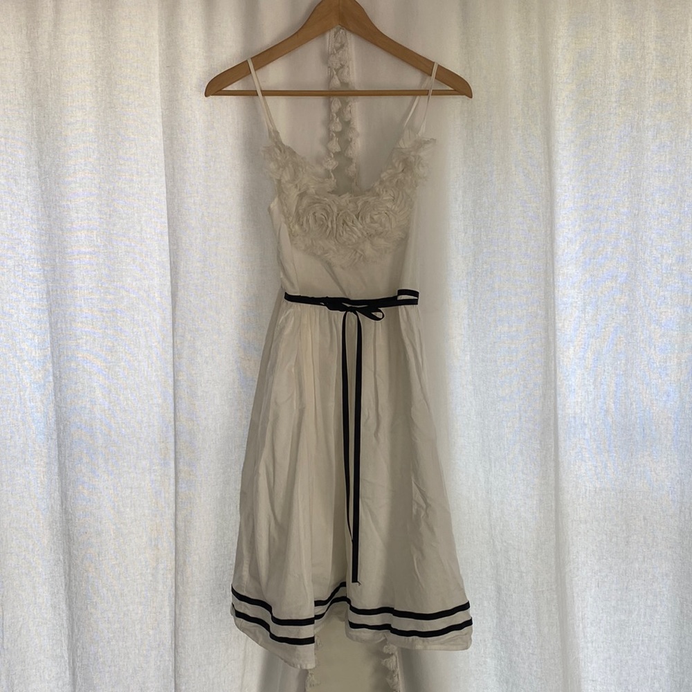 White & Black Dress